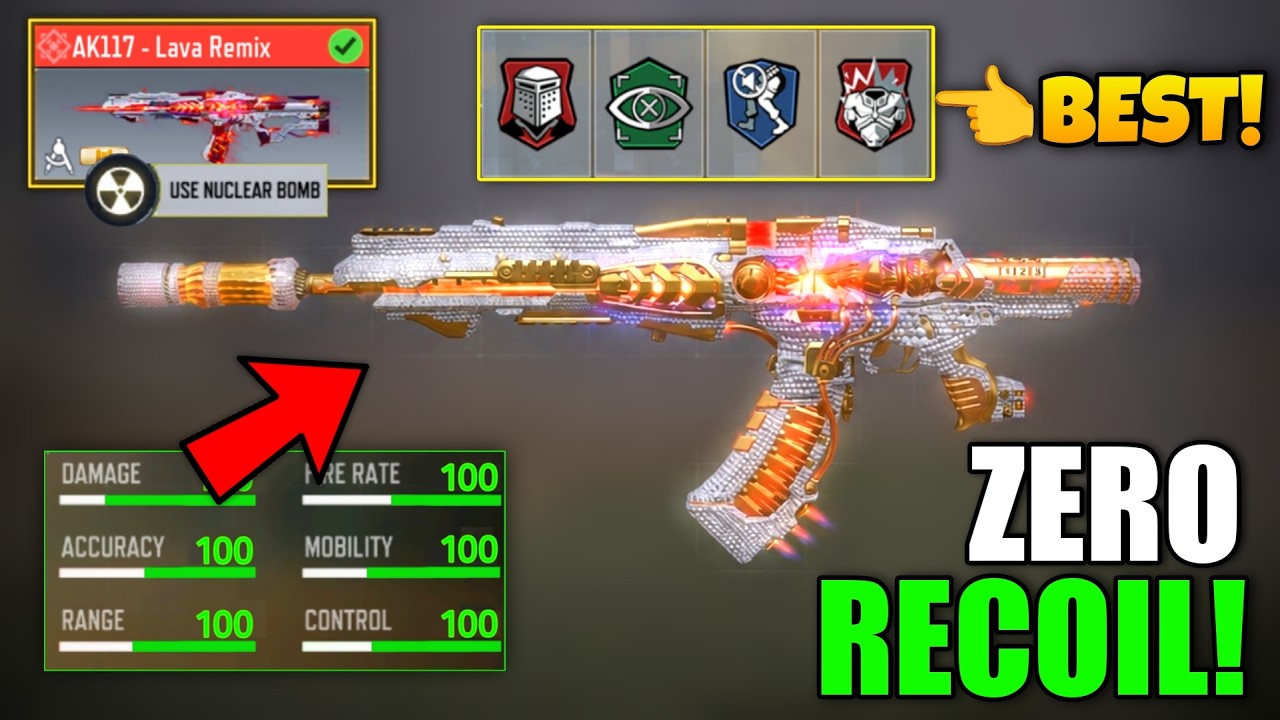 *NEW* AK117 Best Gunsmith Build | AK117 Best Attachments COD Mobile | AK117 Best Loadout