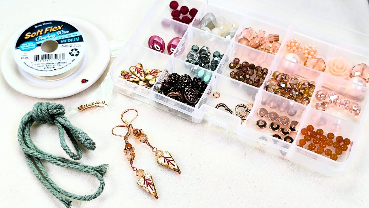 Organizing the Love Letter Softflex design challenge kit & a quick pair of earrings
