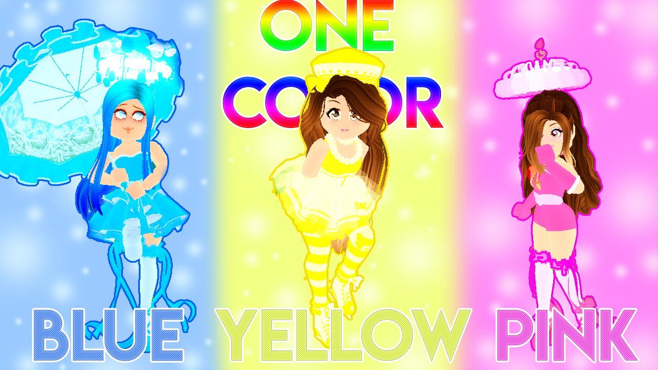 We Tried The ONE Color CHALLENGE In Royale High.. (Roblox Royale High)