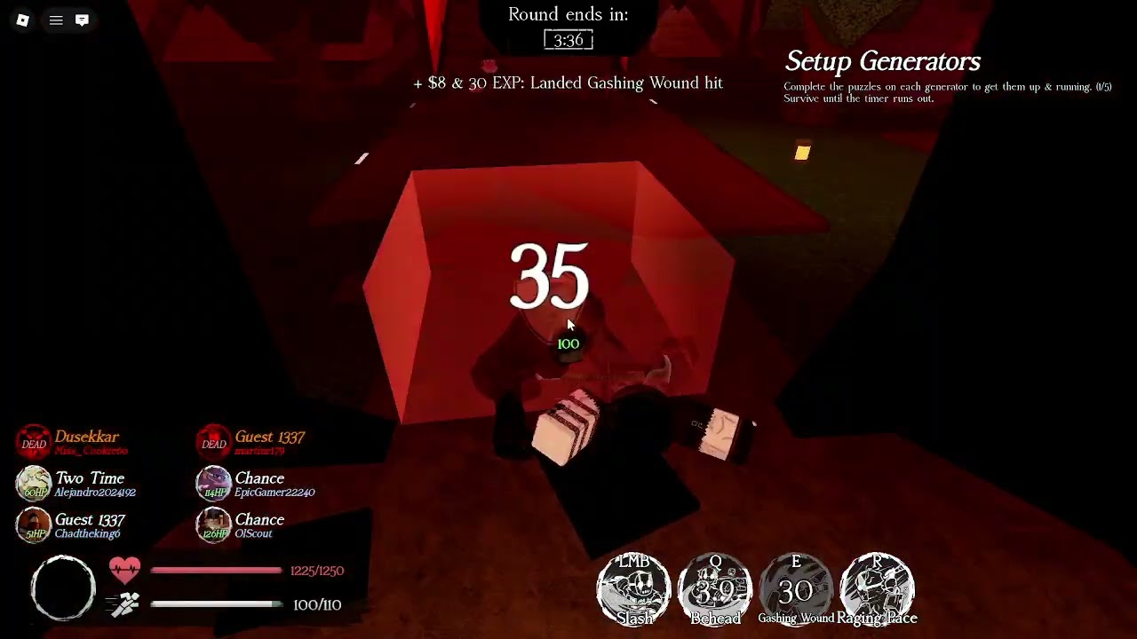 Roblox Forsaken Random Gameplay (Slasher) 120