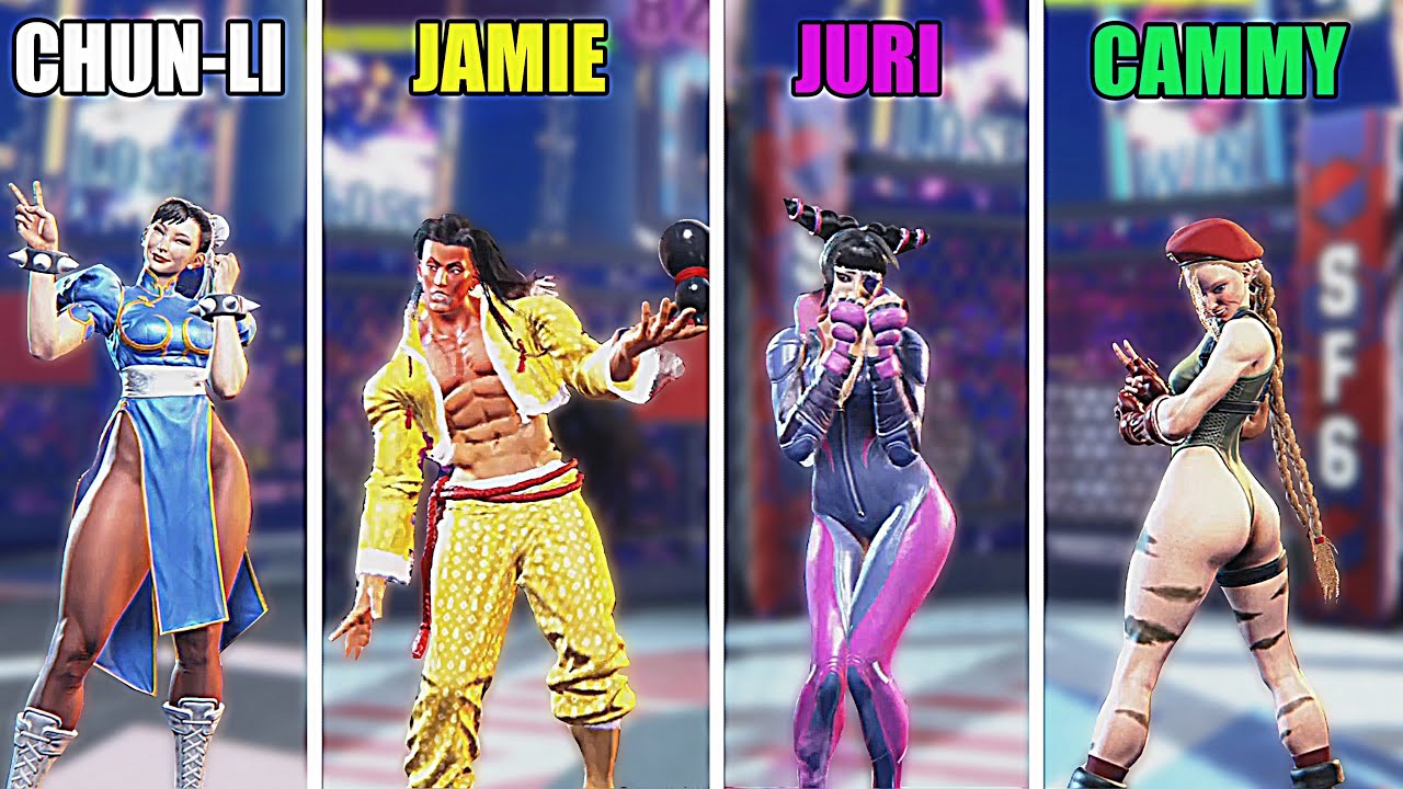 Street Fighter 6 - ALL Characters Taunts