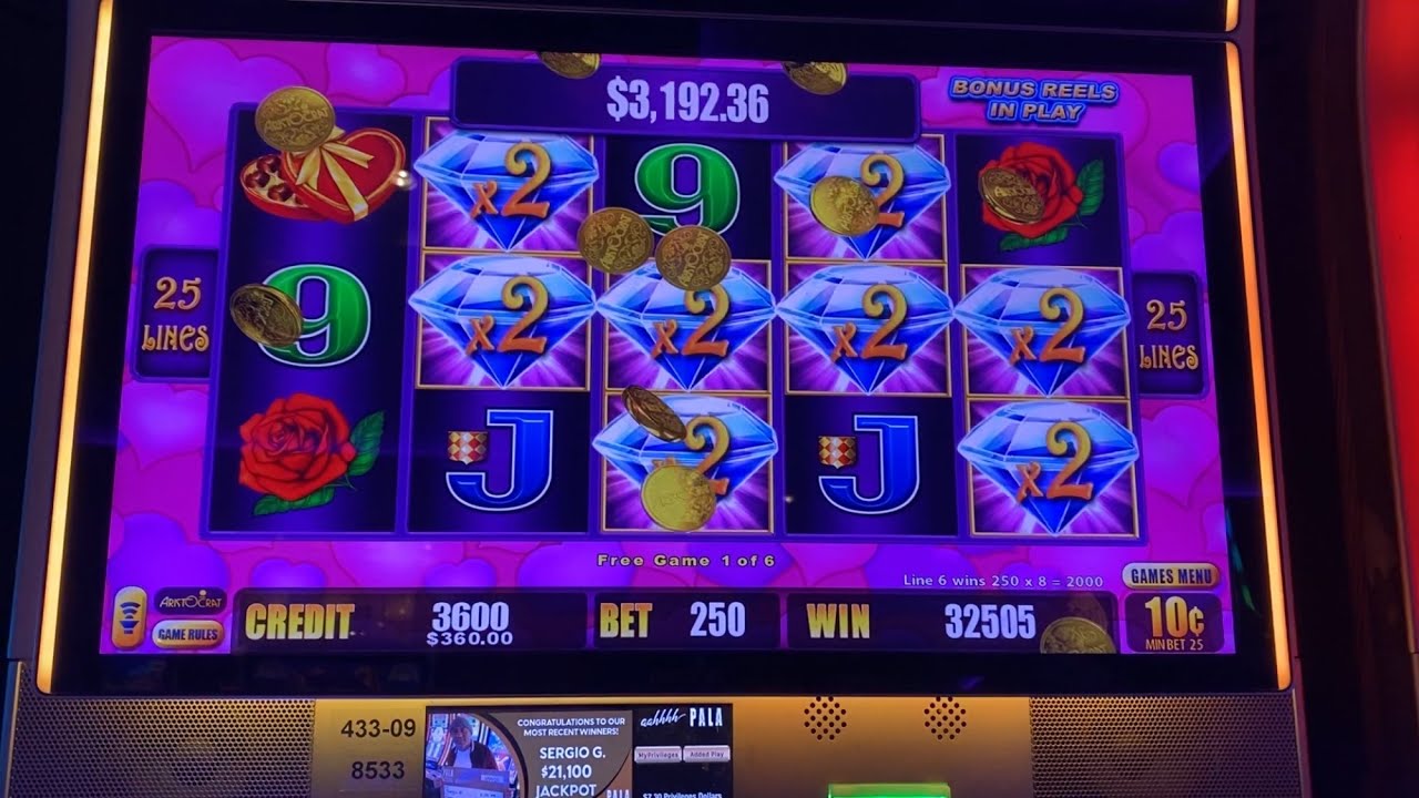 Pala Casino!! Lighting Cash Heart Throb..Biggest jackpot ever got on this slot.