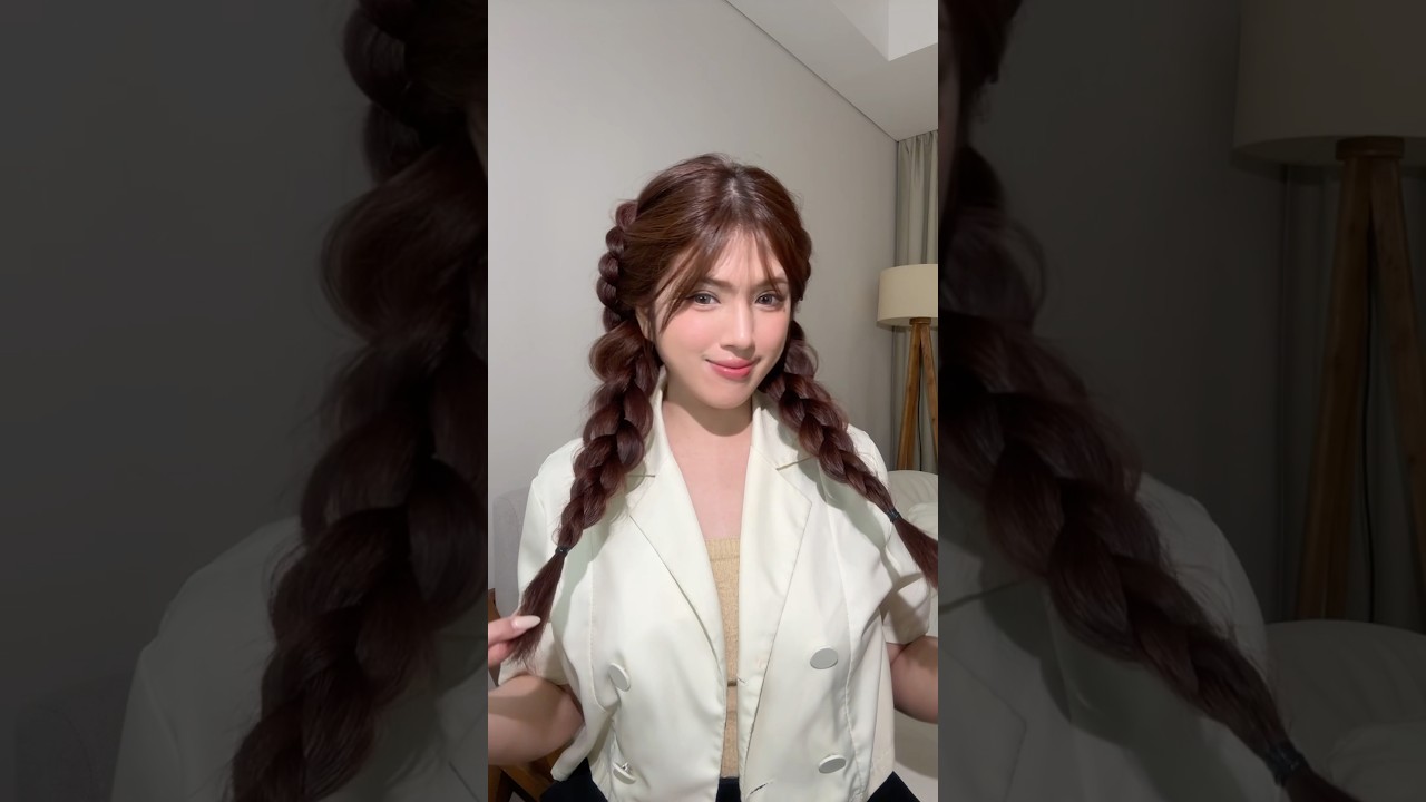 Voluminous Twin Braid tutorial 🙌🏻