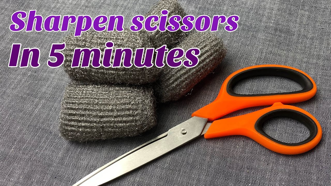 Easy to sharpen scissors in 5 minutes / slibe saks / skärpa saxen / skjerpe saks