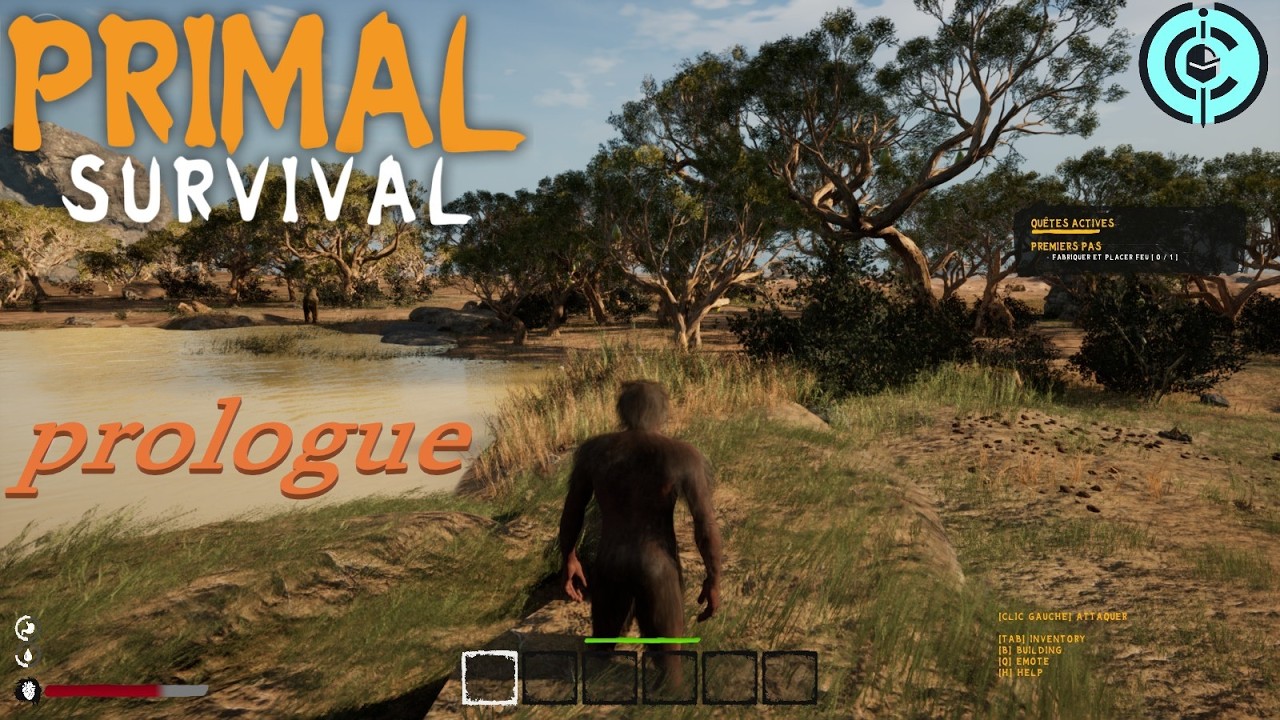 primal survival demo: Construire pour survivre  chasse, abri et nature hostile.