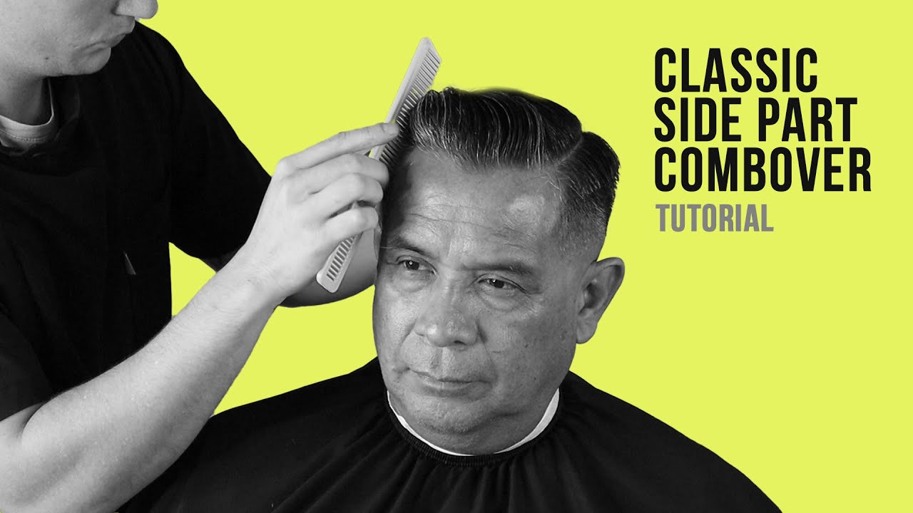 Classic Side Part Combover w/Fade - Haircut Tutorial