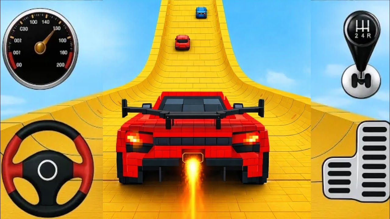 GT Mega Ramp Car Stunts 🚀 | Impossible Tracks Extreme Racing | Ultimate GT Stunt Gameplay