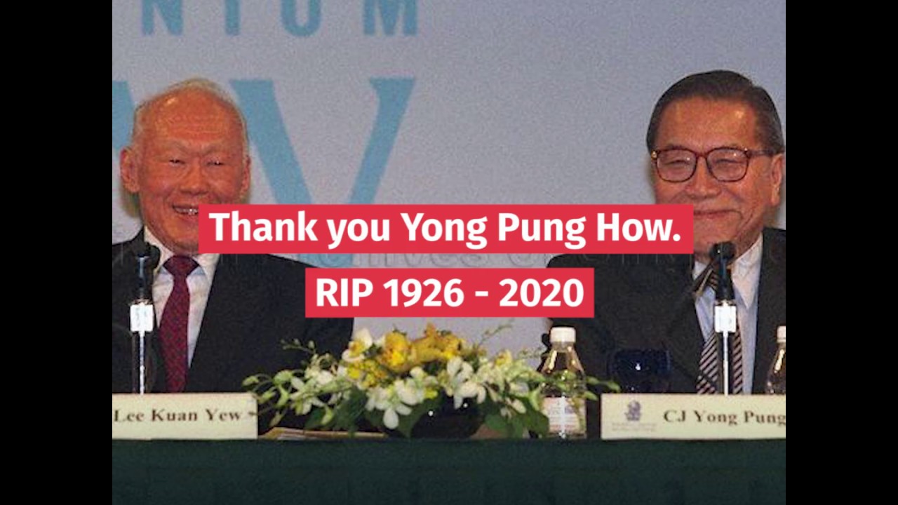 S&rsquo;pore&rsquo;s 2nd Chief Justice Yong Pung How passes away at 93