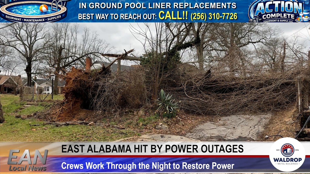 Storms Sweep Through East Alabama, Leaving Thousands in Darkness