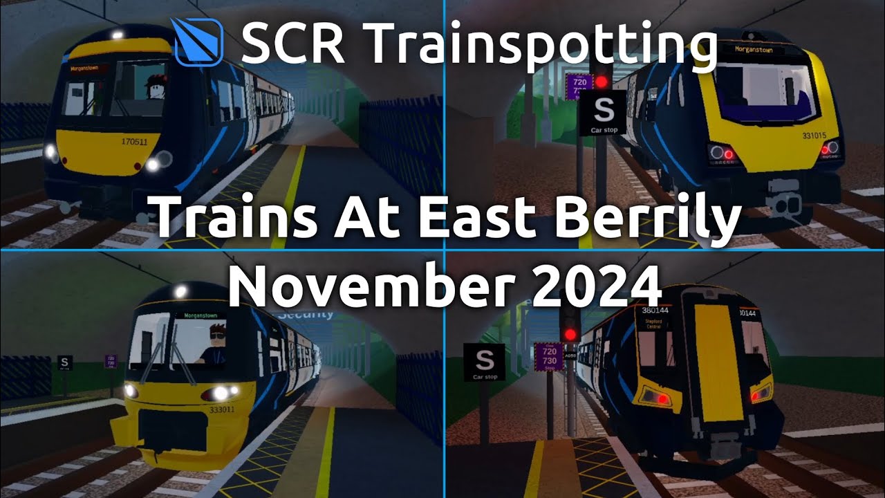 Trains At East Berrily - SCR Trainspotting - Roblox Stepford County Railway