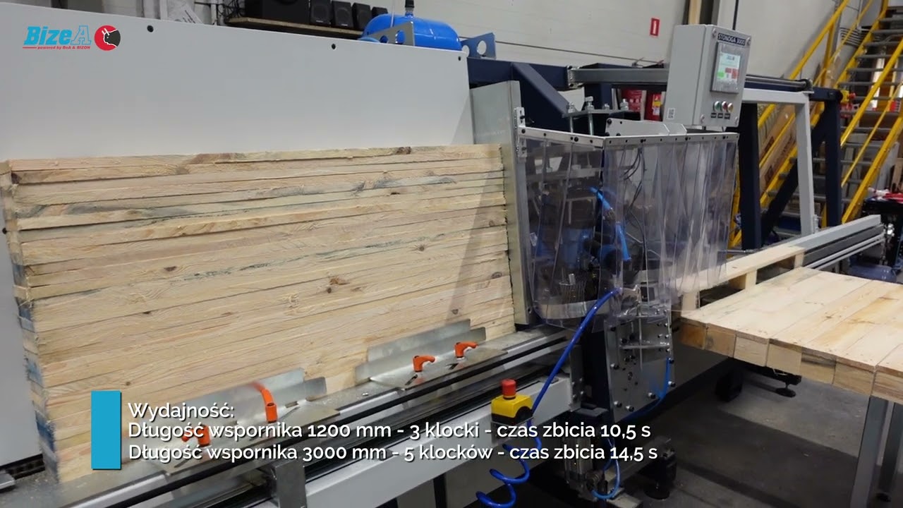 Urządzenie do zbijania stóp paletowych STONOGA 3000 | Technika połączeń | BizeA