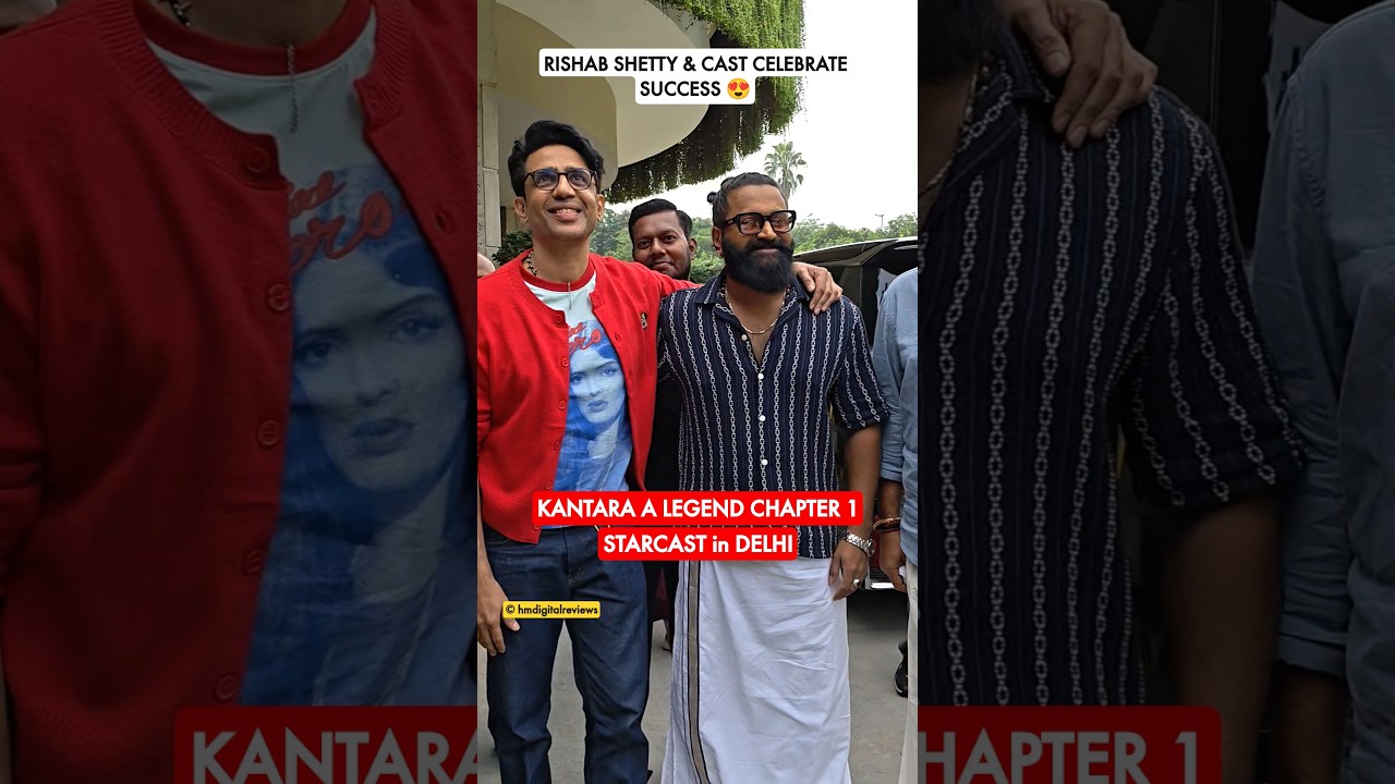 KANTARA: A Legend Chapter 1 STARCAST in Delhi after the success of the film 🔥 Rishab Shetty & cast 😍
