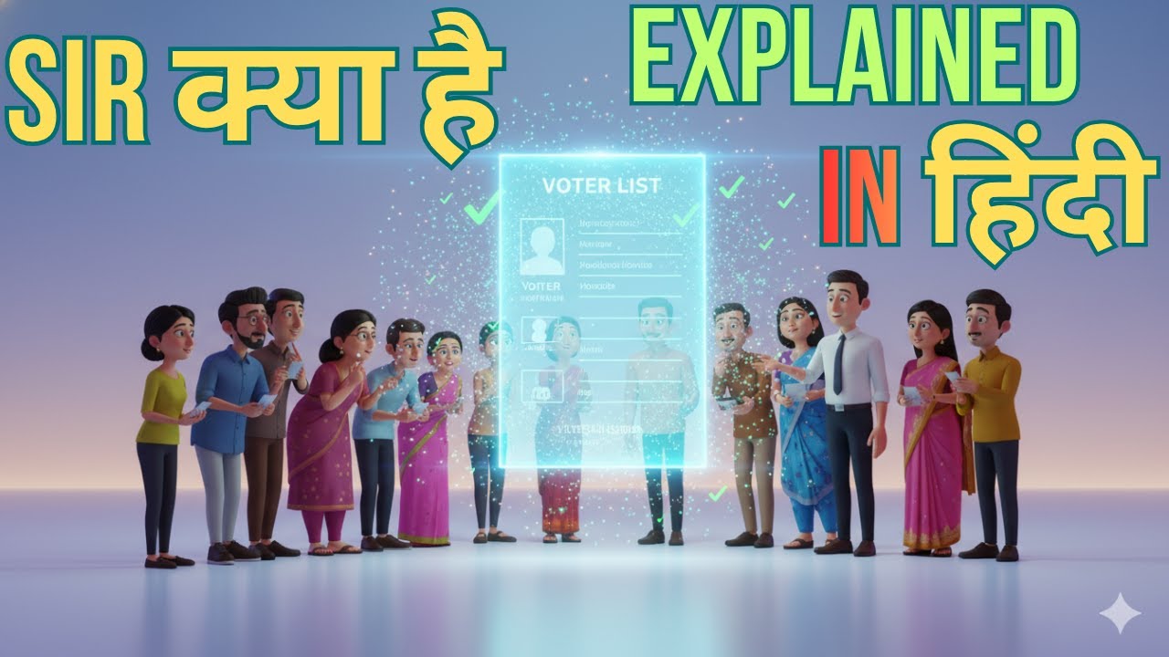 SIR क्या है? | Special Intensive Revision of Voter List 2025 | SIR In India Explained in Hindi