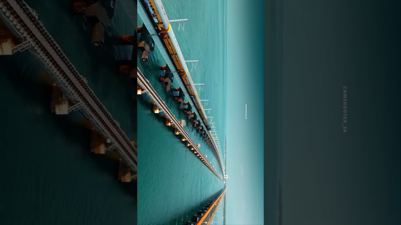 New Pamban Bridge : India's First Vertical Lift Bridge #railway #development