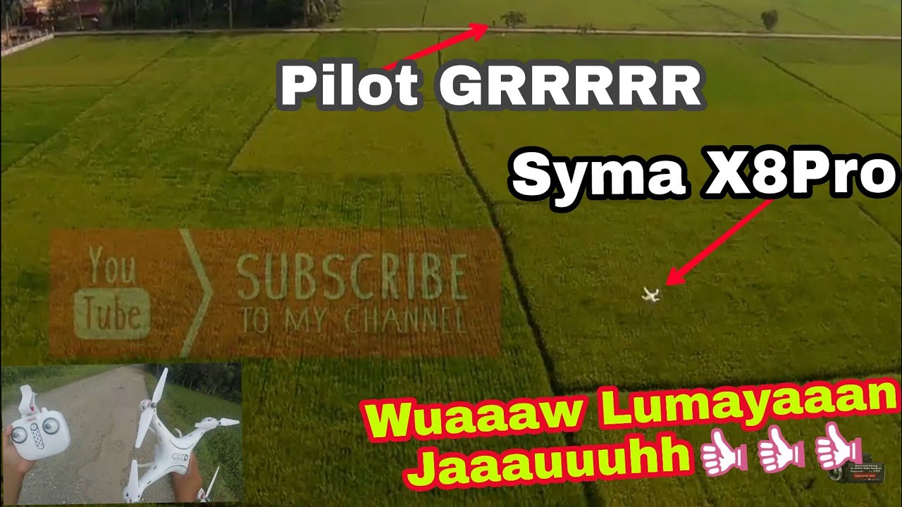 Jauuuhnyaaa👍👍 # Test Jarak dan Ketinggian Drone GPS Murah Syma X8Pro Menggunakan Drone Mjx Bugs 2C