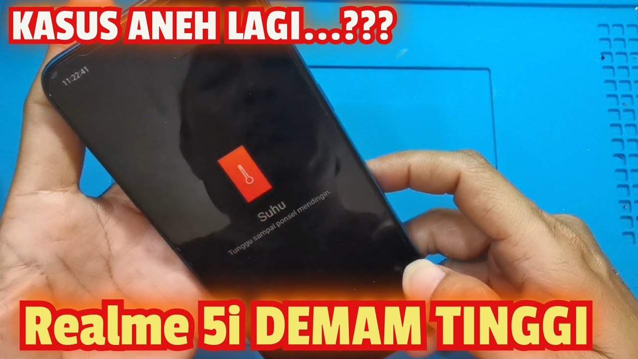 SERVIS HP Realme 5i muncul gambar temperature