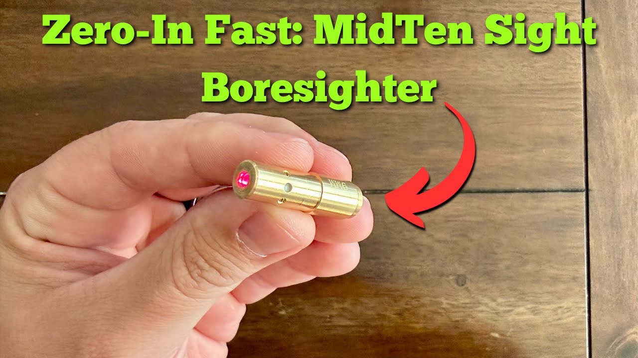 MidTen 9mm Laser Bore Sight Review &ndash; Zero Your Gun Fast & Save Ammo!