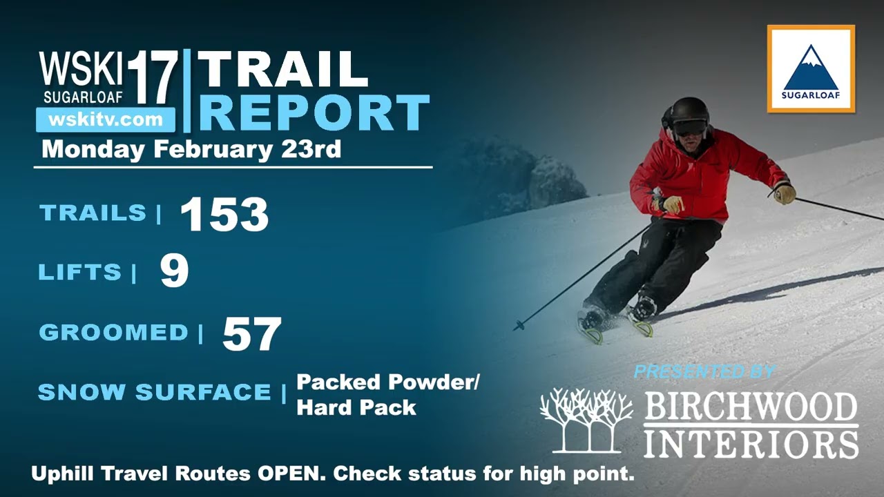 WSKI latest local Forecast and trail conditions, February 23rd, 2026
