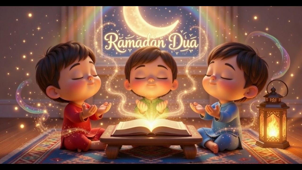 Ramazan Kids Dua Nasheed | Soft Islamic Animation for Children 🤍