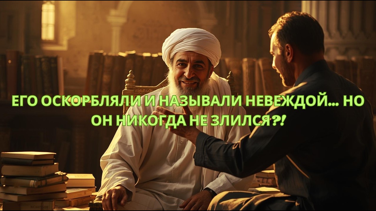 Вот учёный, который никогда не гневался, даже когда его оскорбляли и называли невеждой.
