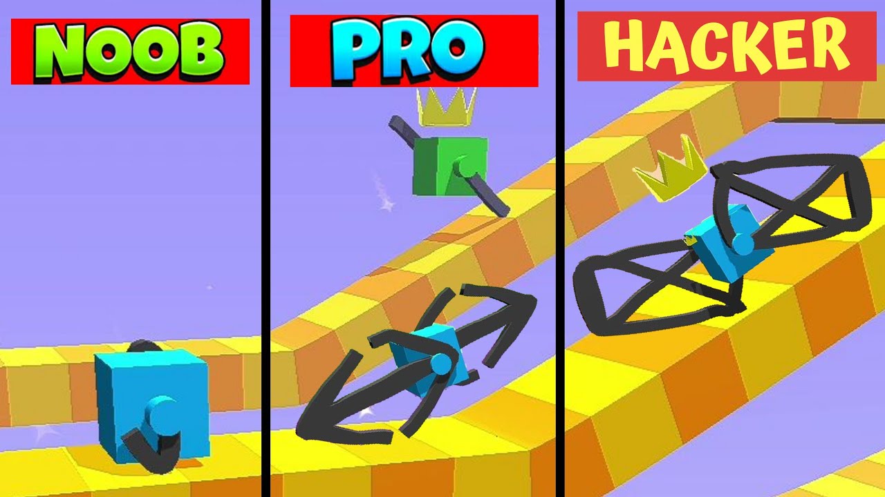 NOOB vs PRO vs HACKER - Draw Climber