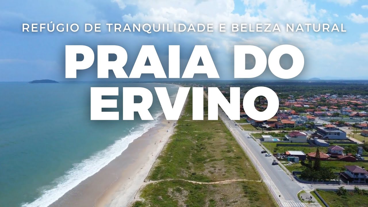DRONE NA PRAIA DO ERVINO - UM VERDADEIRO PARAÍSO PRESERVADO EM SÃO FRANCISCO DO SUL / SC