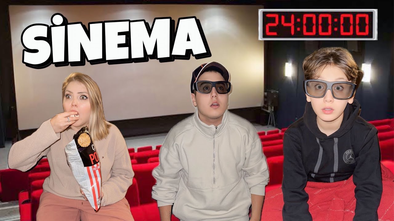 GECE SİNEMA SALONUNDA KALMAK !! KİLİTLİ KALDIK