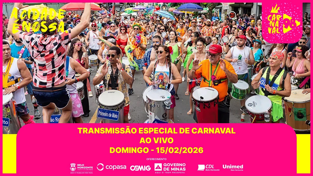 CARNAVAL 2026 - DOMINGO - AO VIVO - 15/02/2026