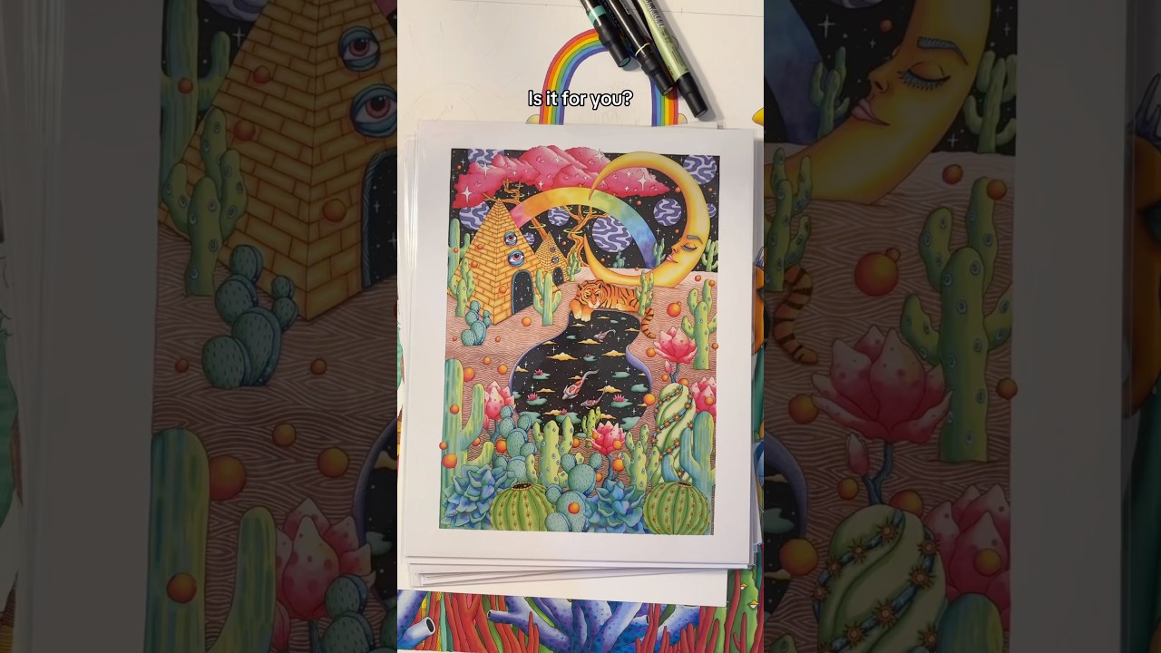 Do you like magical things? #whimsicalart #psychedelicart #trippyart #trippy #artist #psyart