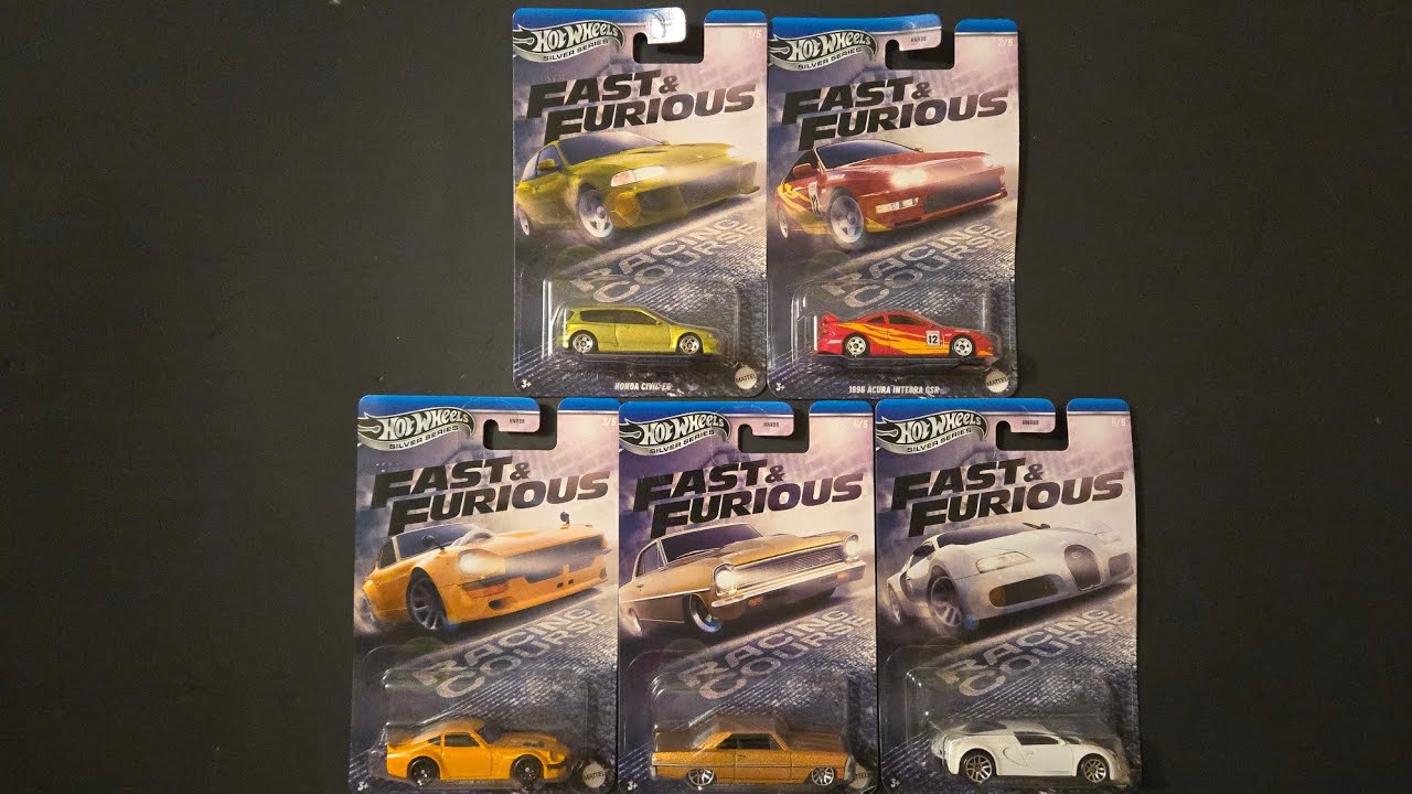 Opening Hot Wheels Fast and Furious Racing Course set Acura -  Bugatti - Nova - Honda 