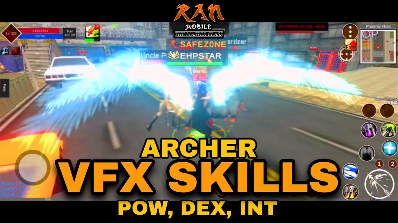 RAN Mobile: The Master Class - ARCHER NEW VFX SKILL for POW, DEX, INT TYPE