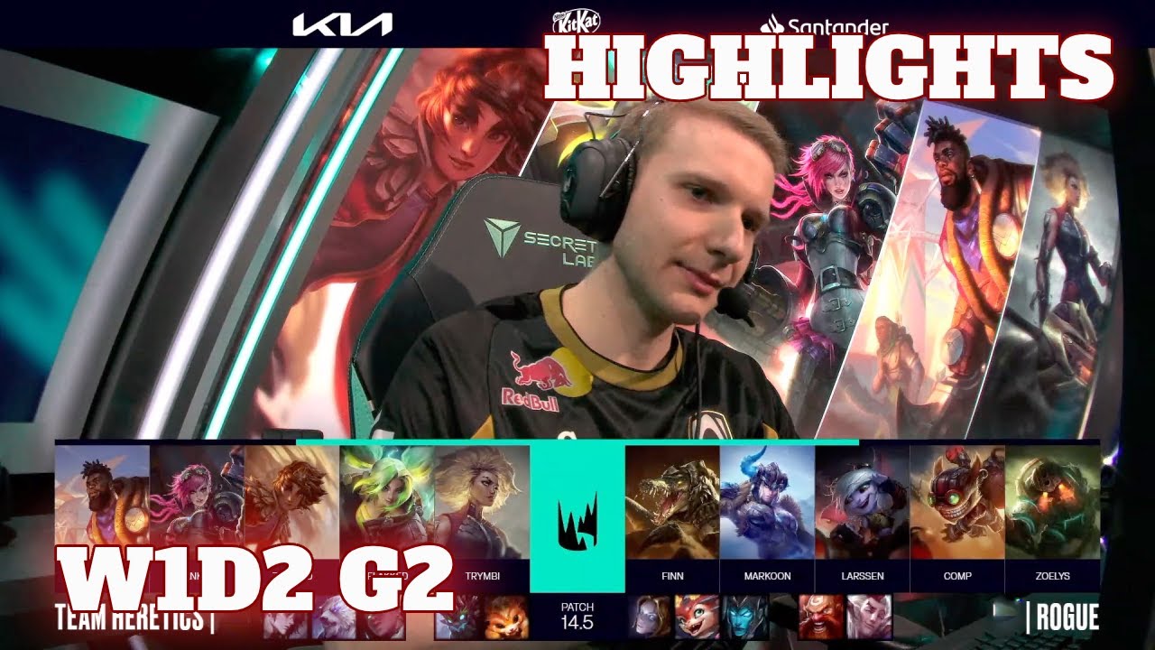 TH vs RGE - Highlights | Week 1 Day 2 LEC Spring 2024 | Team Heretics vs Rogue W1D2