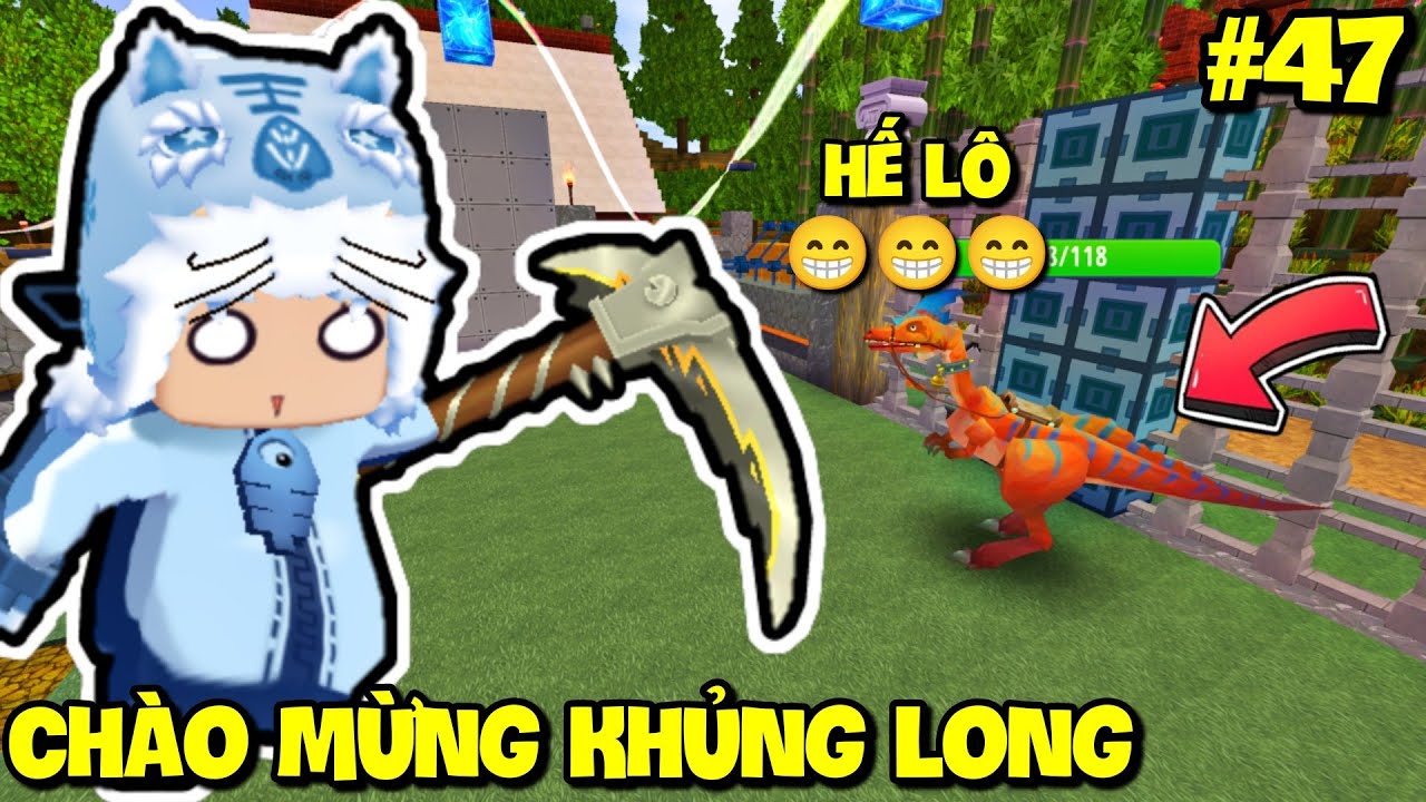 SINH TỒN THẾ GIỚI MỚI TẬP 47: MEOWPEO CHÀO ĐÓN THÀNH VIÊN MỚI KHỦNG LONG TỐC ĐỘ TRONG MINI WORLD