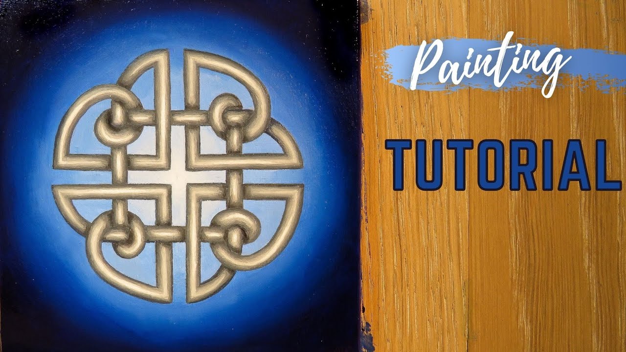 How to paint a CELTIC KNOT (Dara Knot) | Easy Step by Step Tutorial