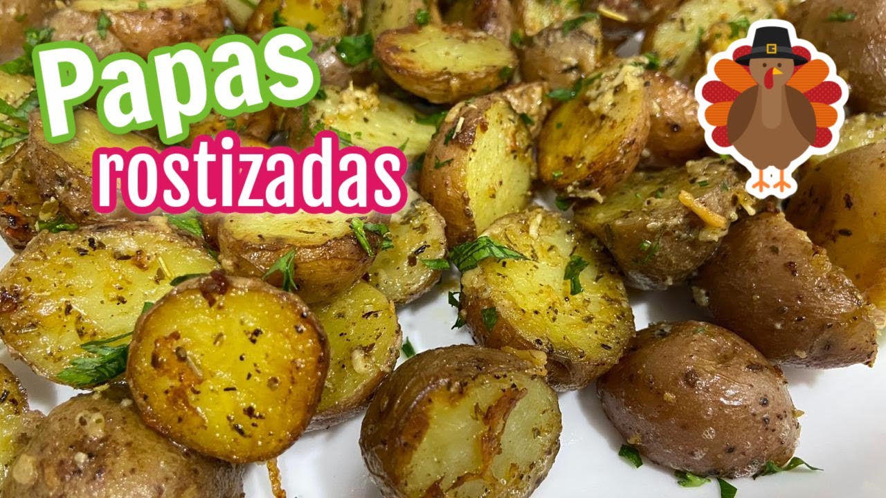 PAPAS ROSTIZADAS CON MANTEQUILLA AJO Y PARMESANO | PARA NAVIDAD Y THANKSGIVING