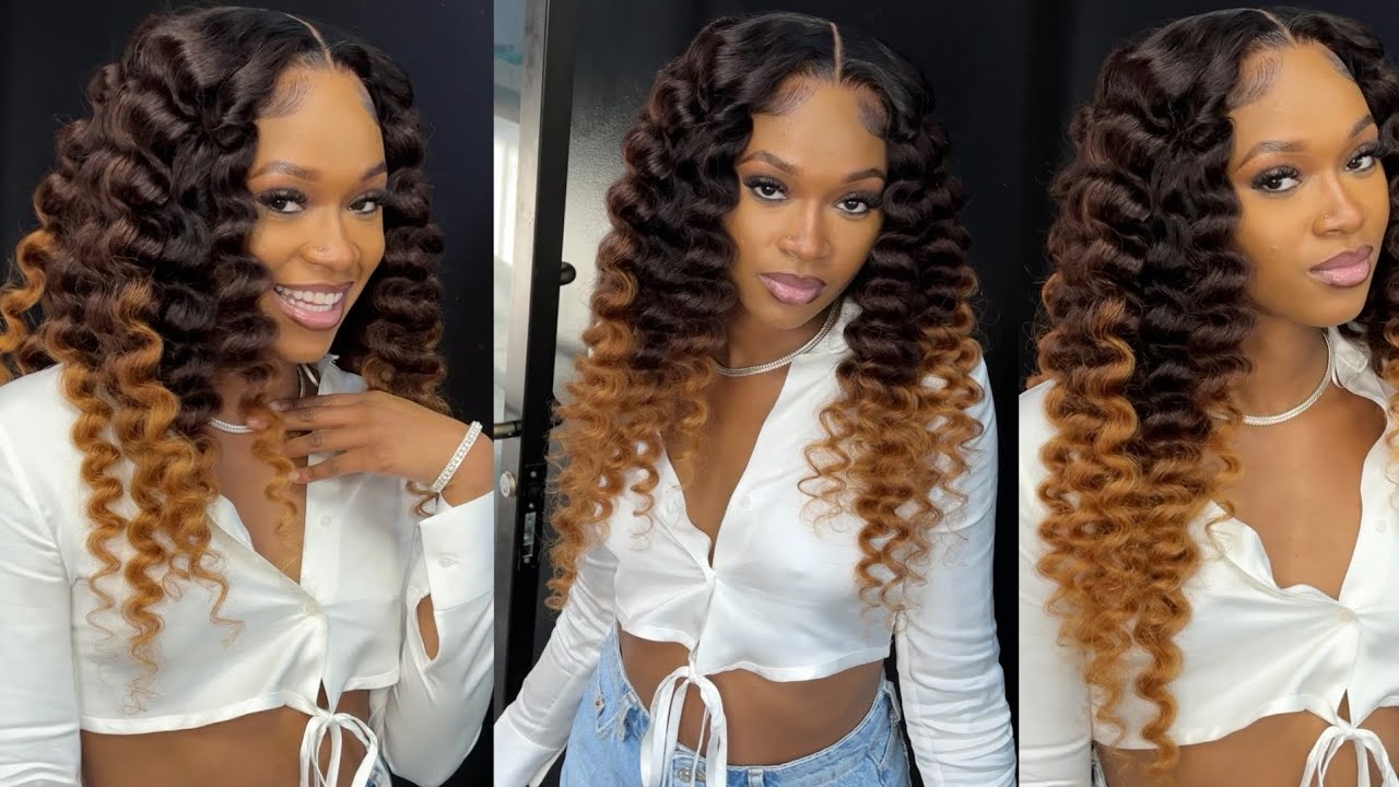 Glueless Closure Wig 💪🏾 | Ombré Hair Color 🔥 | Incolor Wig |