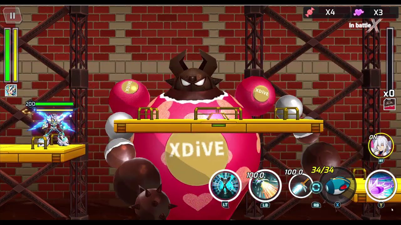 Mega Man X DiVE Offline - Re-taking Candy Factory (Normal)