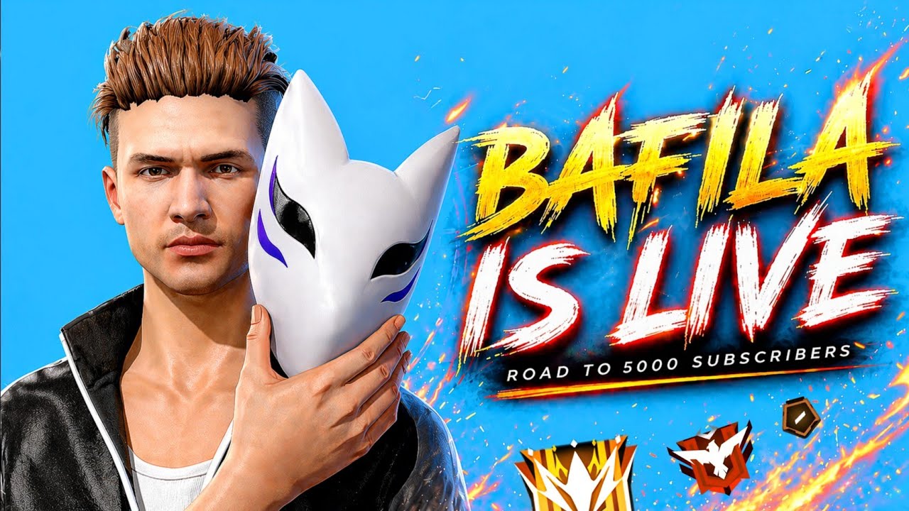 🔴FREE FIRE LIVE WITH BAFILA FF AND 1VS4 CUSTOM CHALLANGE😎 #classyff #fflive #freefire #1vs4