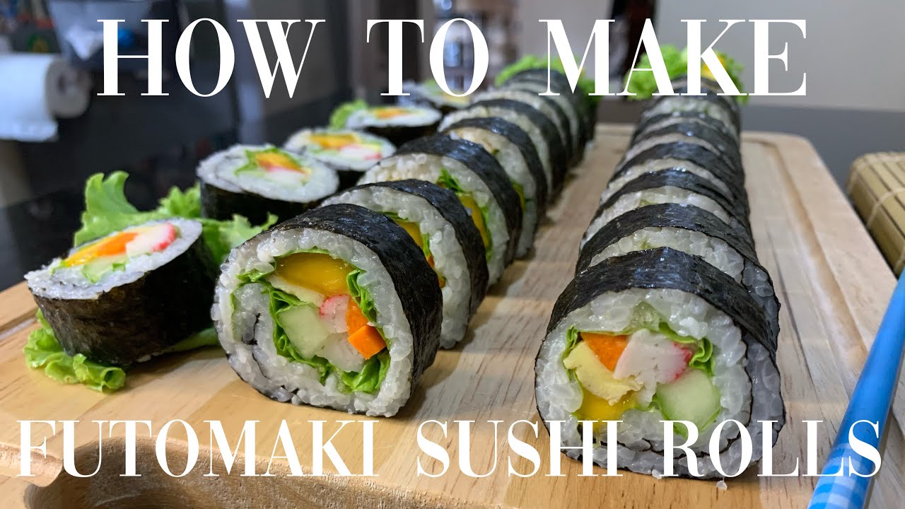 HOW TO MAKE FUTOMAKI SUSHI ROLLS | FUTOMAKI ROLLS RECIPE | ChefJ Kitchen N Tours