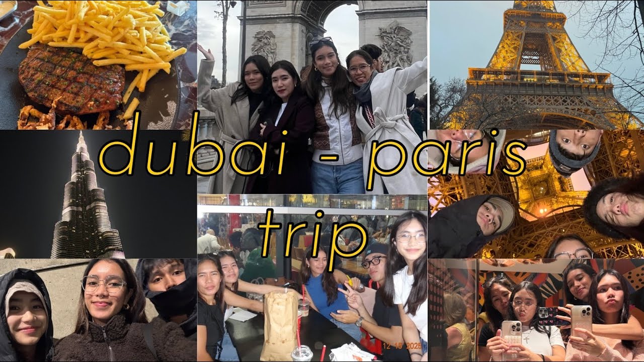 dubai to paris trip