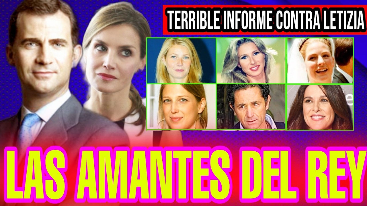 🚨ÚLTIMA HORA : FILTRAN LISTA de AMANTES de Felipe VI DURANTE MATRIMONIO con Letizia