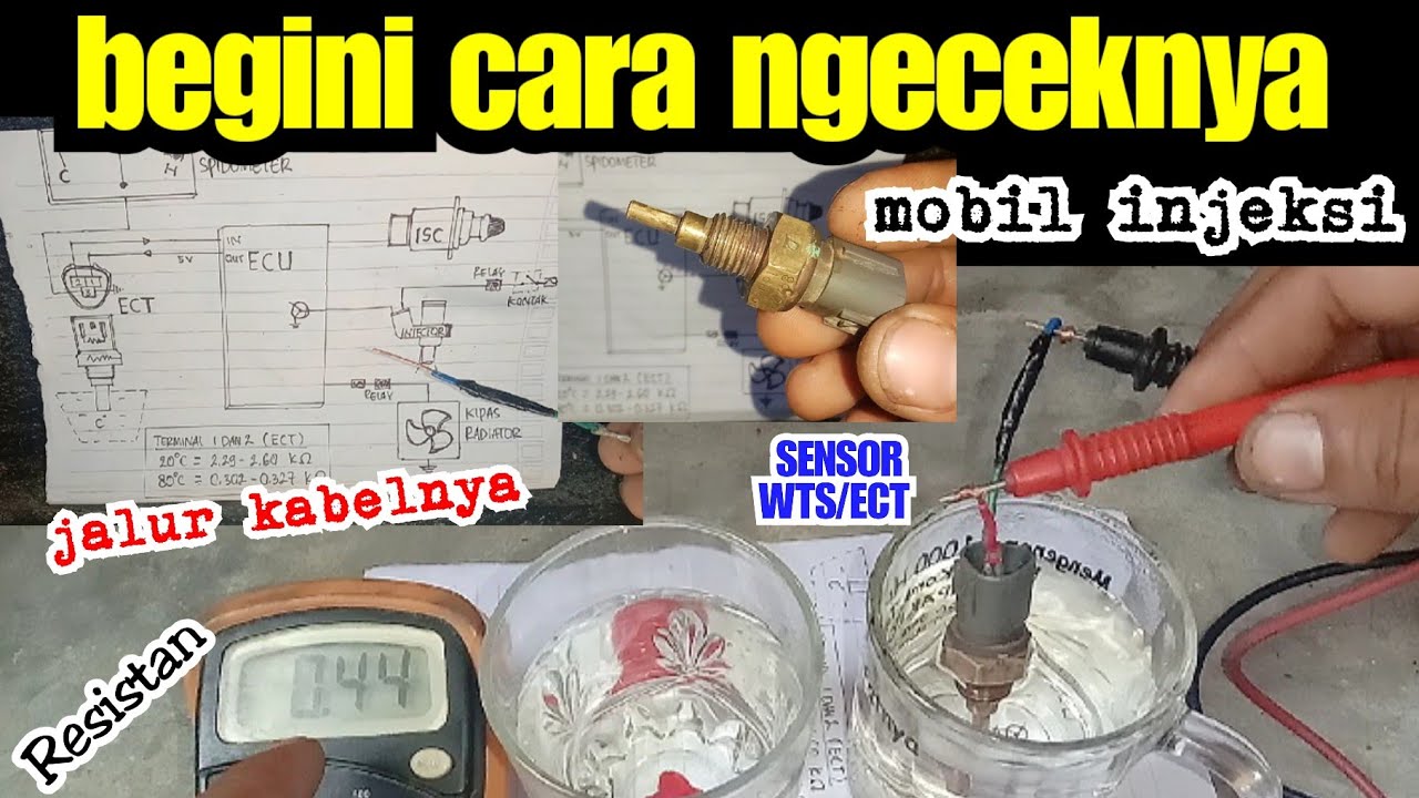 Fungsi dan cara kerja sensor WTS/ECT(sensor temperatur mesin) mobil injeksi