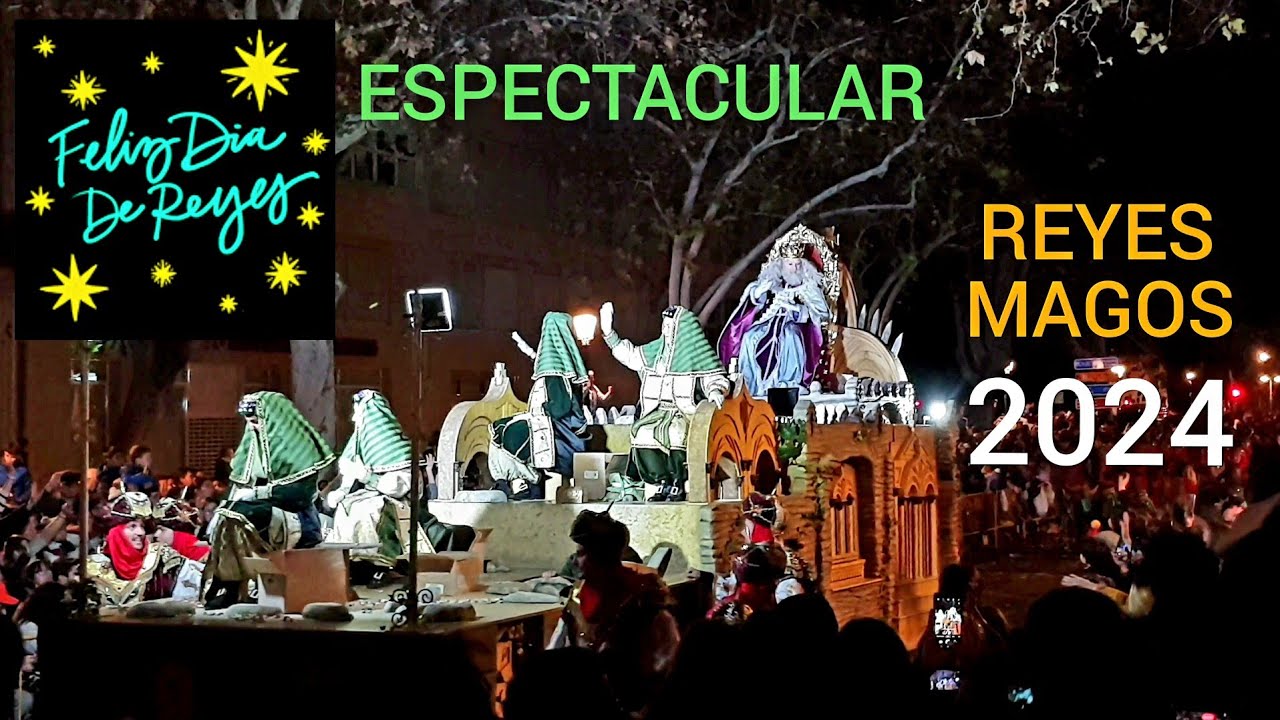 Cabalgata de los Reyes Magos 2024. Valencia - España 4K a 60FPS.