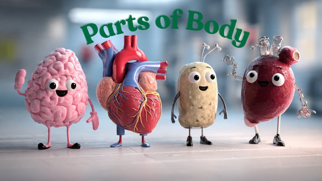 PARTS OF BODY | PART 1 | IN ENGLISH | @laddukidshub