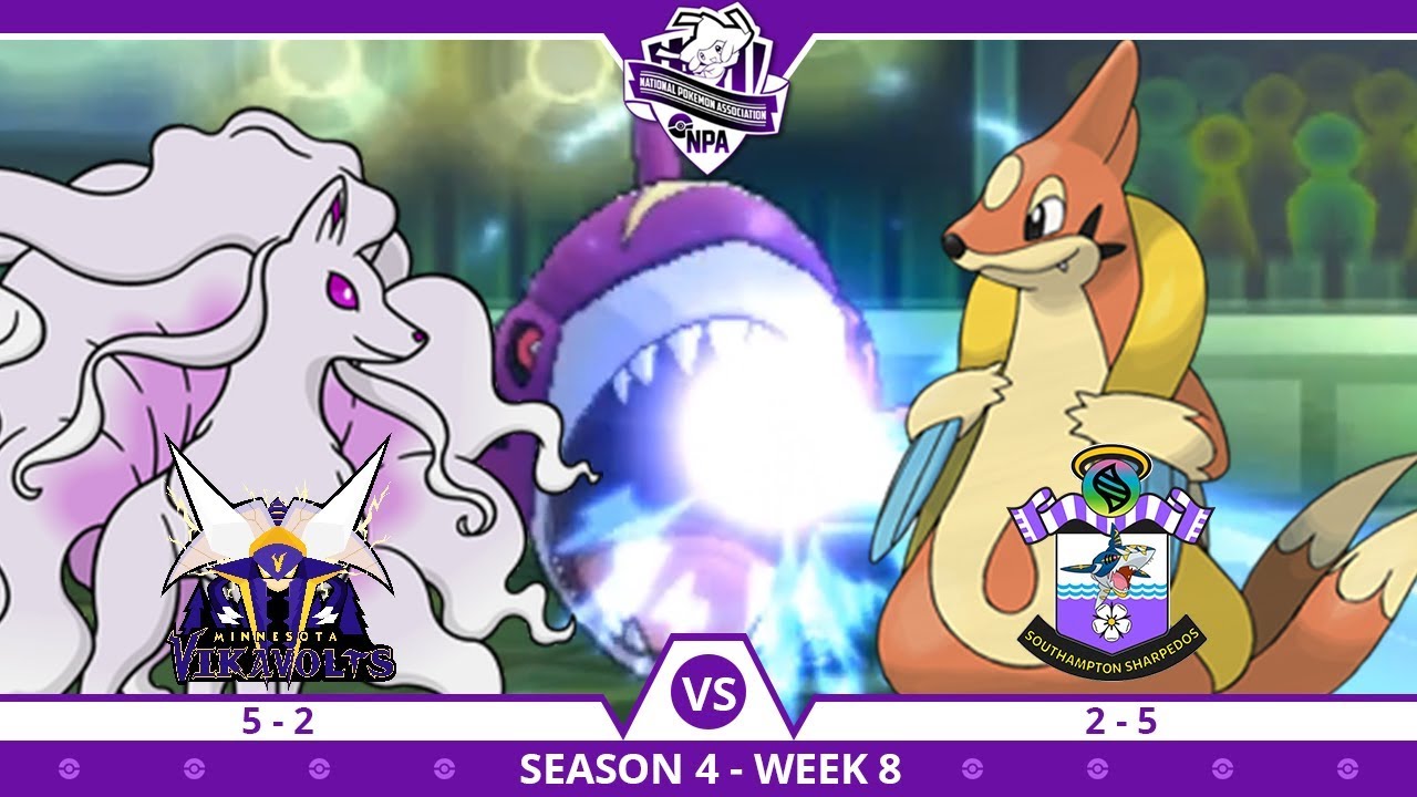 USING HIS MASCOT!! | Minnesota Vikavolts VS Southampton Sharpedos NPA S4 W8  | Pokemon Ultra S/M