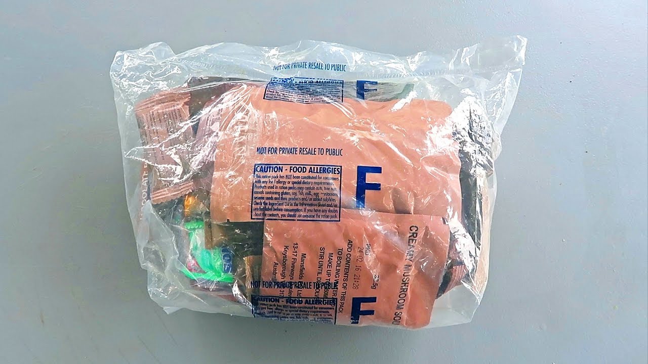 Дегустация австралийского военного MRE (готового к употреблению питания)