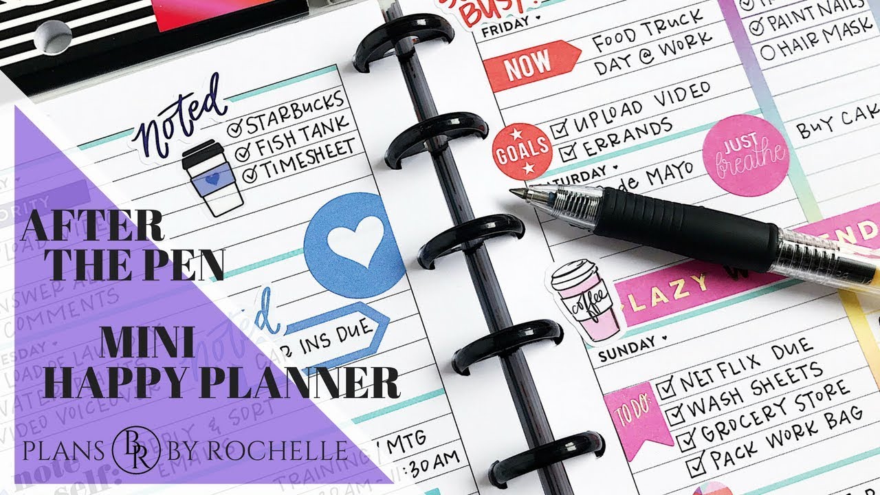 After the Pen: Mini Happy Planner | Plans by Rochelle
