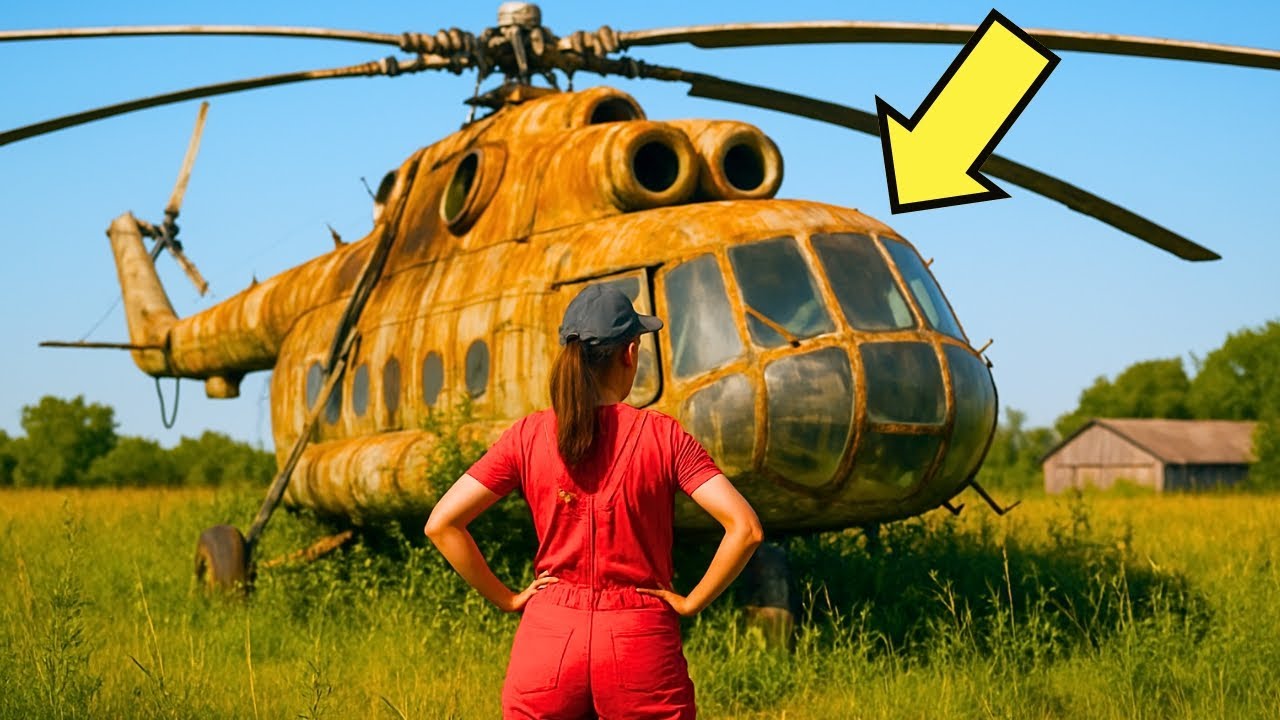 TODOS SE BURLARON CUANDO ELLA COMPRÓ UN HELICÓPTERO VIEJO… PERO DÍAS DESPUÉS SE ARREPINTIERON