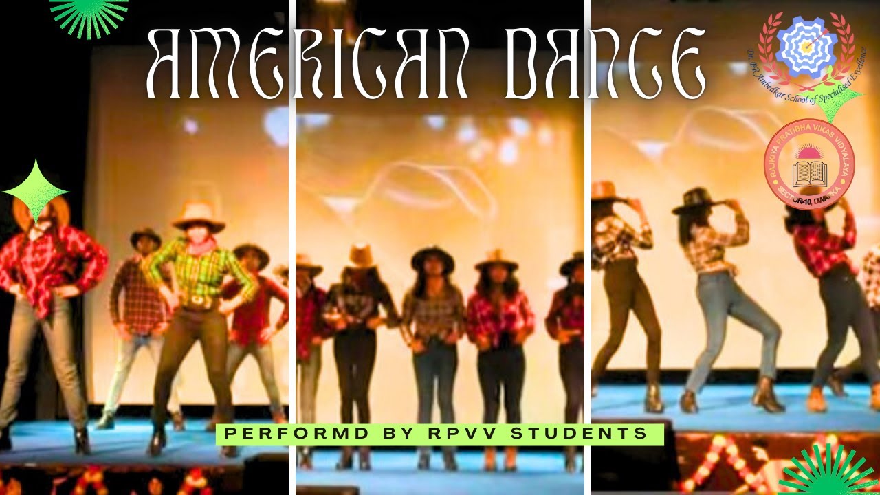 American Dance by Students | Cotton Eyed Joe | Cowboys Dance | Annual Day RPVV ASOSE