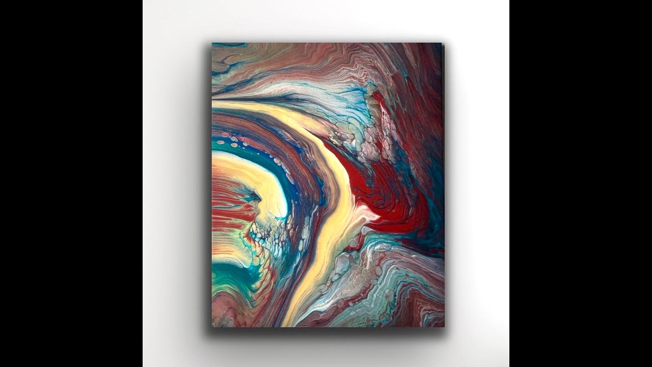 Festive Kiss Kiss Pour. Merry Christmas  Acrylic Pouring, Pour Art, Painting Tutorial